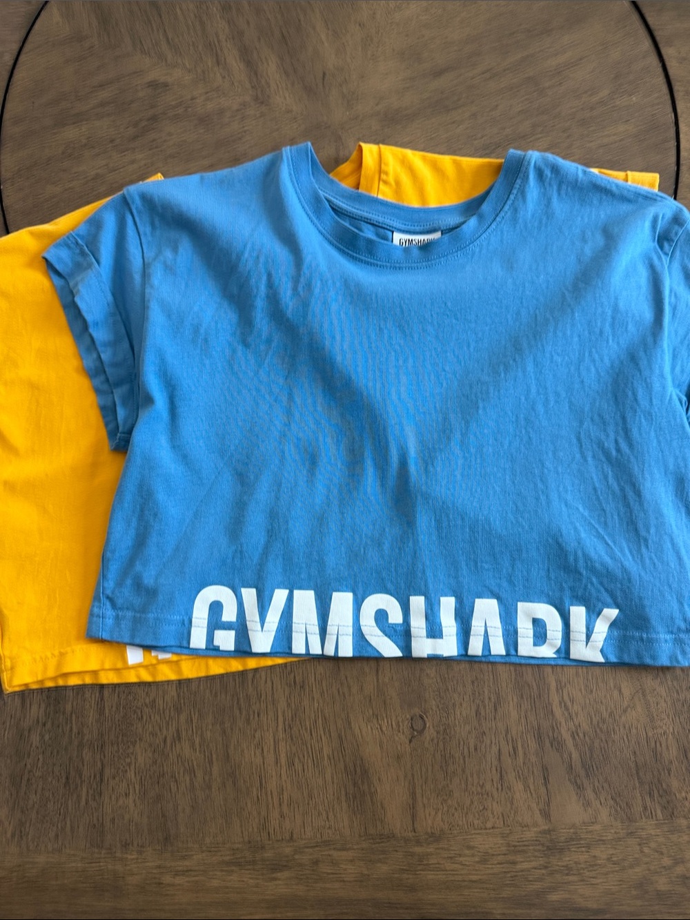 2 Gymshark Fraction Crop Top bundle